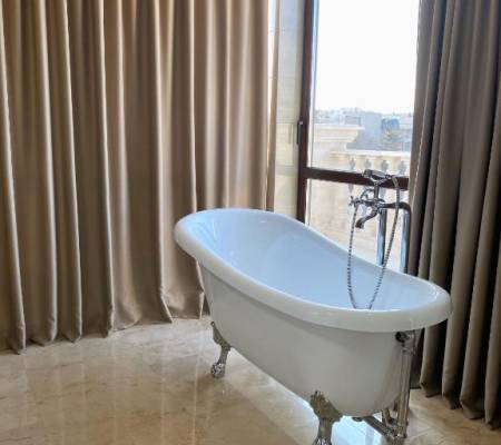 King Suite with Balcony and Living Room